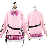 Virtual VTuber Minato Aqua Outfit - Women's Clothing Uniform Daily Wear Sweater Cos Anime Costume - Halloweez
